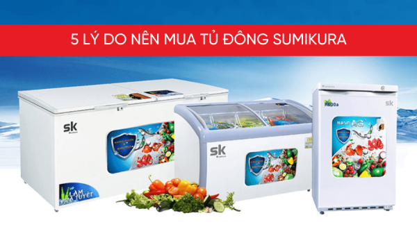 5 lý do nên mua tủ đông sumikura