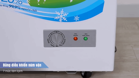 Hình ảnh nút điều chỉnh nhiệt độ tủ đông Sumikura