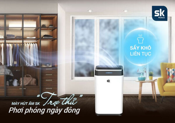 Máy hút ẩm lọc khí SK Sumikura trợ thủ MÙA NỒM